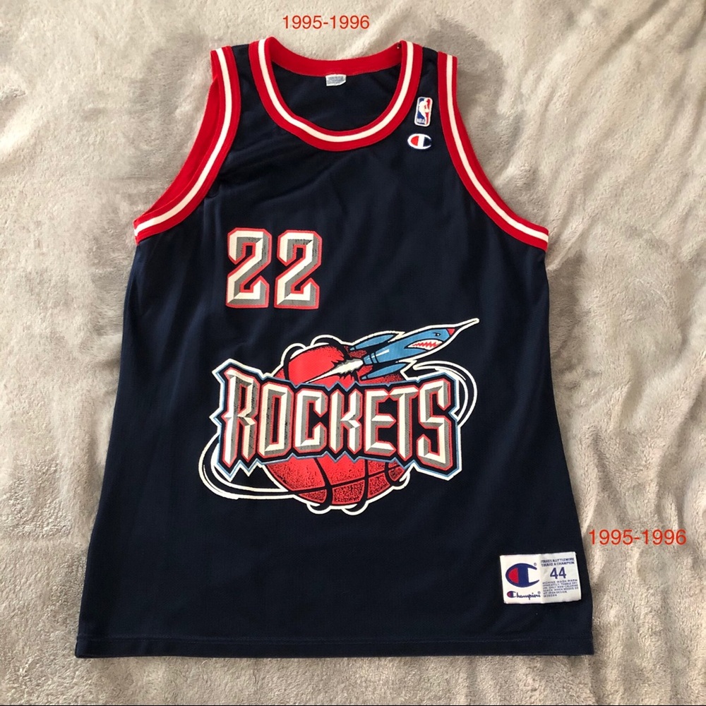 VTG Champion 90s HOU Rockets #22 Clyde Drexler
